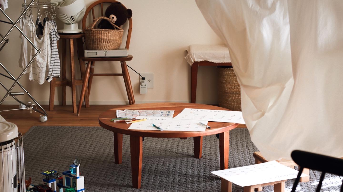 ちゃぶ台生活で感じているメリット3つ - 家事と、こどもと、生活感と。